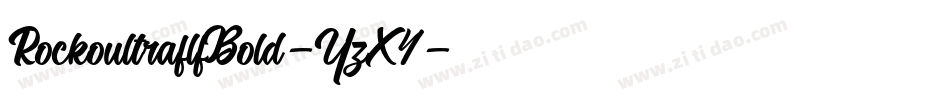 RockoultraflfBold-YzX4字体转换