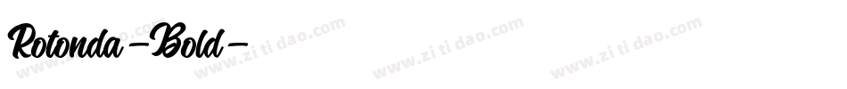 Rotonda-Bold字体转换