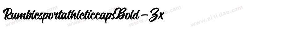 RumblesportathleticcapsBold-ZxDJ字体转换