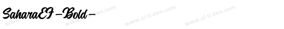 SaharaEF-Bold字体转换