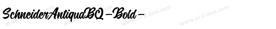 SchneiderAntiquaBQ-Bold字体转换