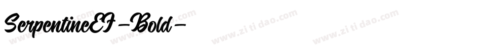 SerpentineEF-Bold字体转换