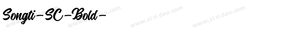Songti-SC-Bold字体转换