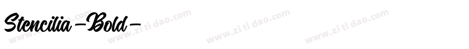 Stencilia-Bold字体转换