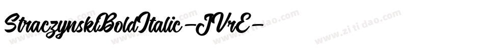StraczynskiBoldItalic-JVrE字体转换
