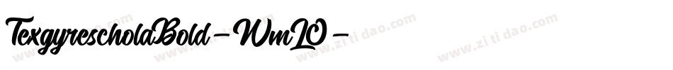 TexgyrescholaBold-WmLO字体转换