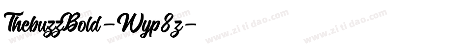 ThebuzzBold-Wyp8z字体转换