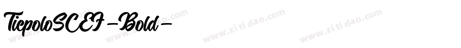TiepoloSCEF-Bold字体转换