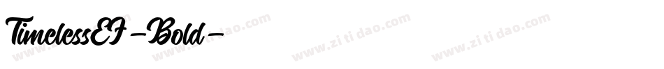 TimelessEF-Bold字体转换