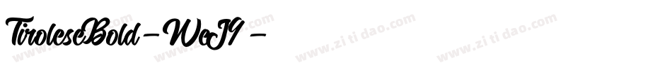 TiroleseBold-WeJ9字体转换