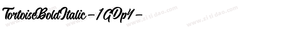 TortoiseBoldItalic-1GDp4字体转换