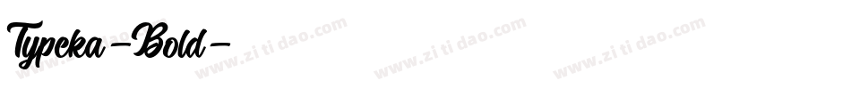 Typeka-Bold字体转换