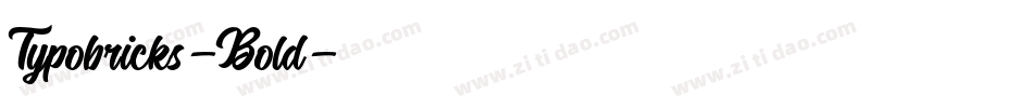 Typobricks-Bold字体转换