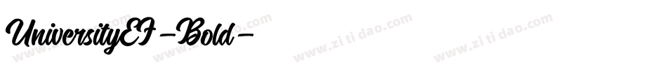 UniversityEF-Bold字体转换