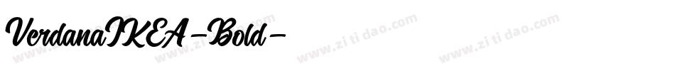 VerdanaIKEA-Bold字体转换