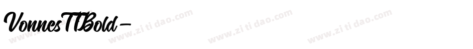 VonnesTTBold字体转换