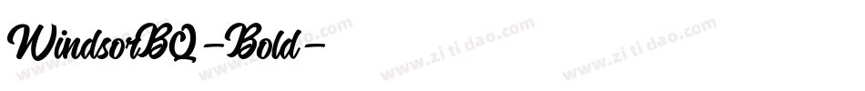 WindsorBQ-Bold字体转换