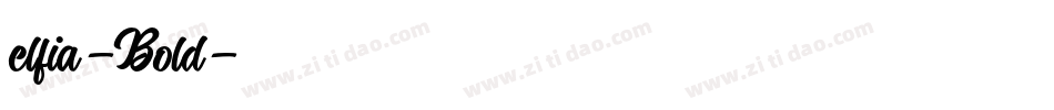 elfia-Bold字体转换