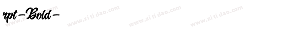 rpt-Bold字体转换