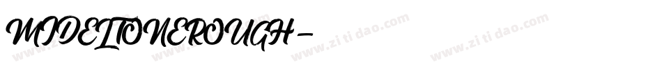 MIDELTONEROUGH字体转换