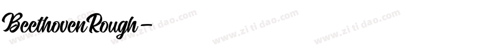 BeethovenRough字体转换