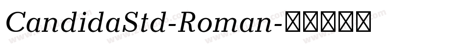 CandidaStd-Roman字体转换