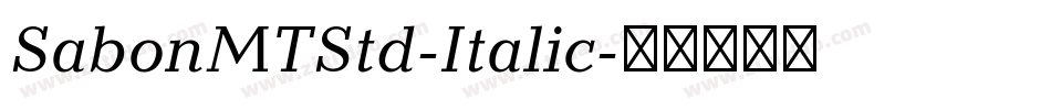 SabonMTStd-Italic字体转换
