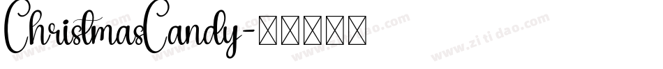 ChristmasCandy字体转换
