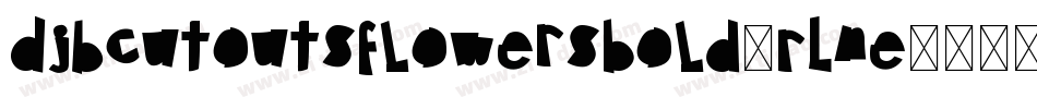 DjbCutoutsFlowersBold-RLne字体转换
