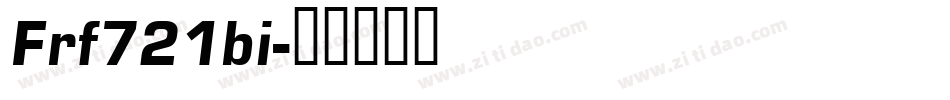 Frf721bi字体转换