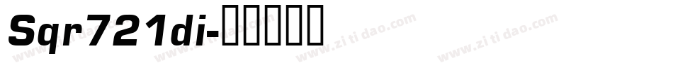 Sqr721di字体转换