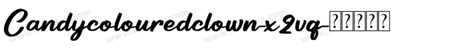 Candycolouredclown-x2vq字体转换