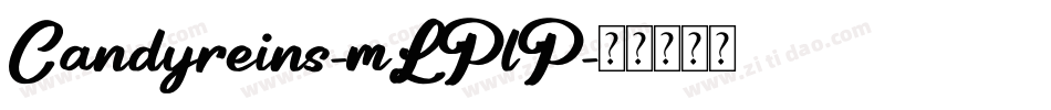 Candyreins-mLPlP字体转换