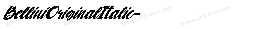 BelliniOriginalItalic字体转换