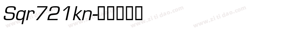 Sqr721kn字体转换