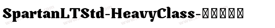 SpartanLTStd-HeavyClass字体转换
