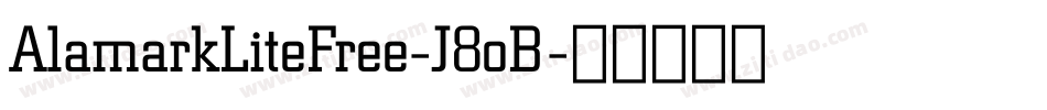 AlamarkLiteFree-J8oB字体转换