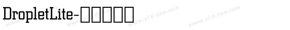 DropletLite字体转换