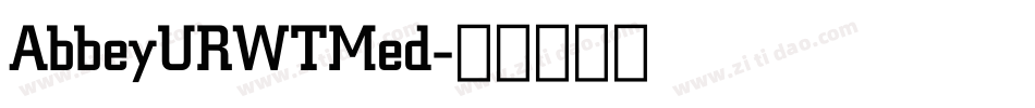 AbbeyURWTMed字体转换