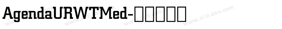 AgendaURWTMed字体转换