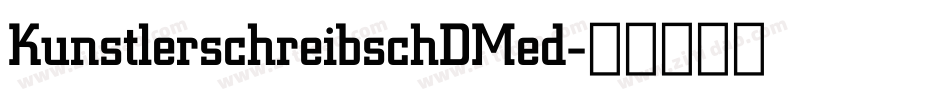 KunstlerschreibschDMed字体转换