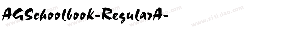 AGSchoolbook-RegularA字体转换