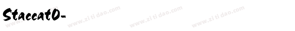 Staccat0字体转换