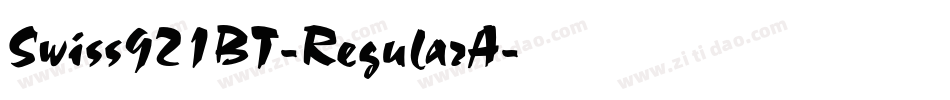 Swiss921BT-RegularA字体转换