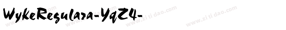 WykeRegulara-YqZ4字体转换
