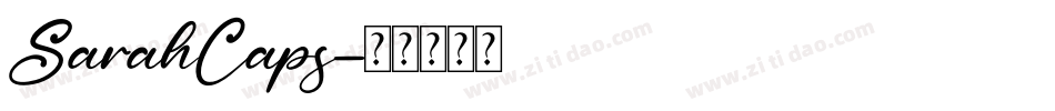 SarahCaps字体转换