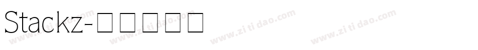 Stackz字体转换