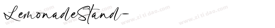 LemonadeStand字体转换
