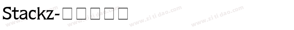 Stackz字体转换
