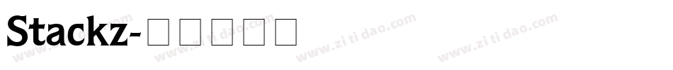 Stackz字体转换
